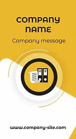 Financial Manager business card template