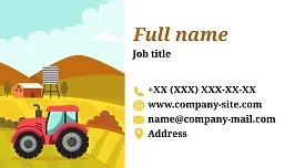 Farmer's business card template