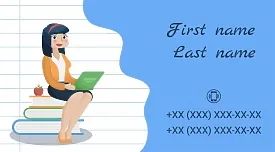 Tutor's business card template