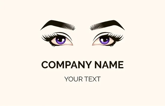 Contact lens store business card template