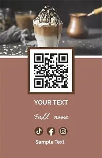 Barista business card template