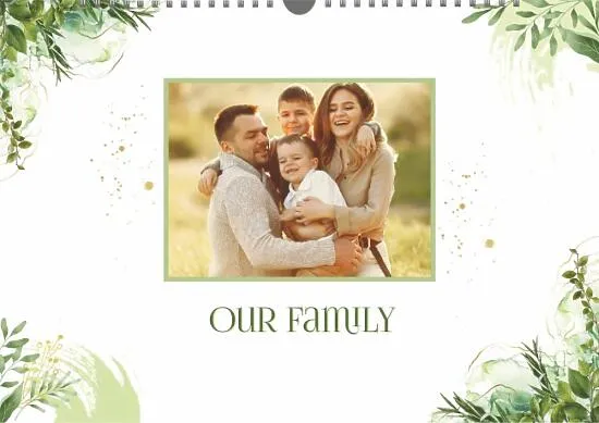 Our family calendar template