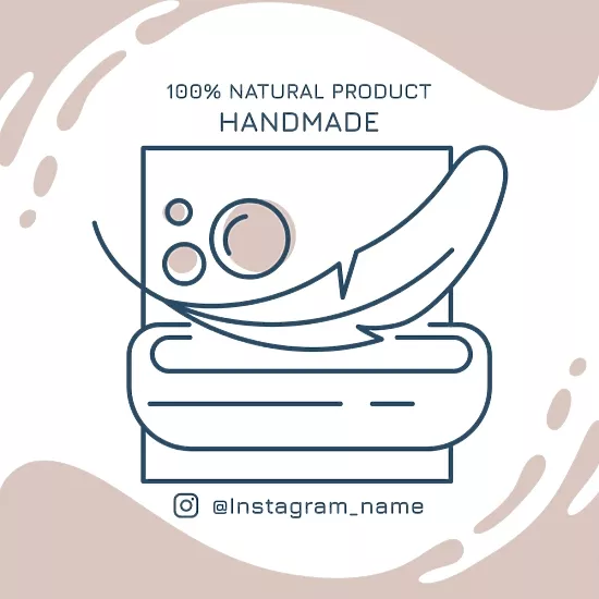 Handmade master sticker template