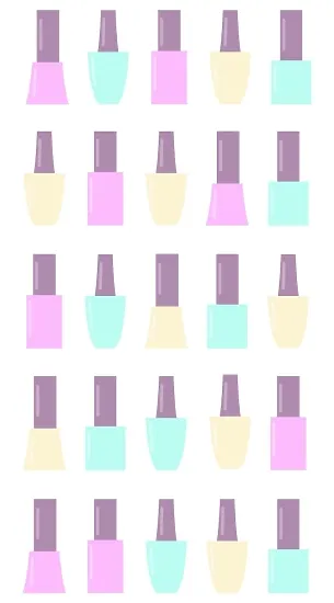 Manicure master's business card template