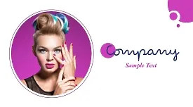 The template of a spectacular business card of a manicure master