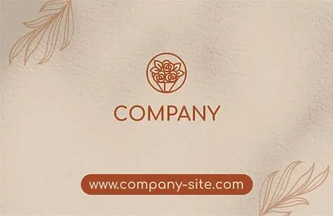 Florist's business card template