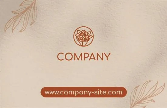 Florist's business card template