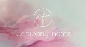 Hairdresser's business card template