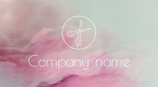 Hairdresser's business card template