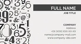 Cashier's business card template