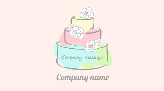 Pastry chef's business card template