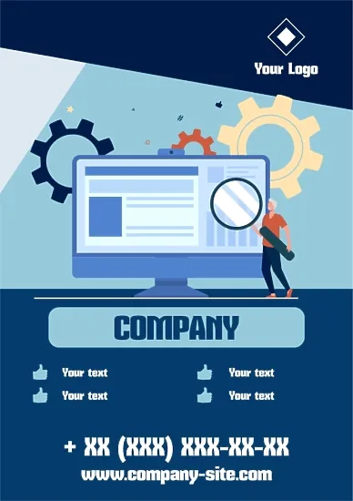 PC Wizard Poster Template