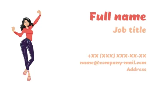 Dance Studio business card template