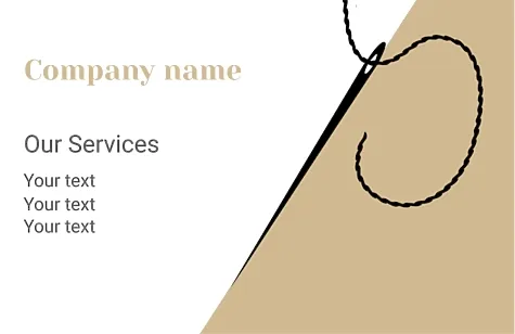 Tailor's business card template