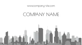 Business card template for a construction company