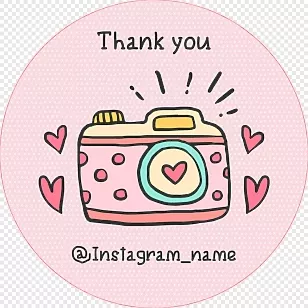 Photographer's sticker template