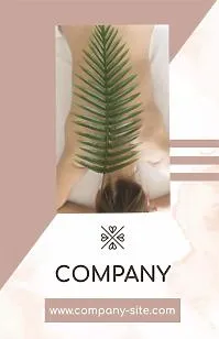Massage therapist business card template