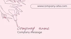 Manicure master's business card template