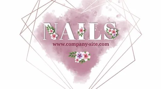 Manicure master's business card template