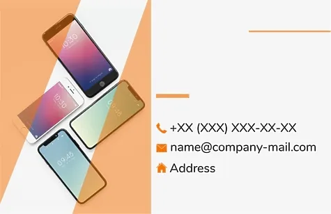 Service business card template