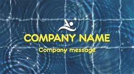 Swimming coach's business card template  