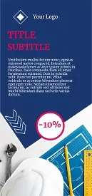 Construction company flyer template