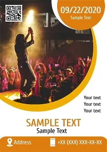 Solo concert poster template