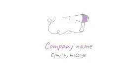 Hairdresser's business card template