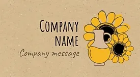 Oil manufacturer's business card template