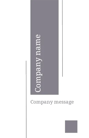 Template for a simple stylish business card