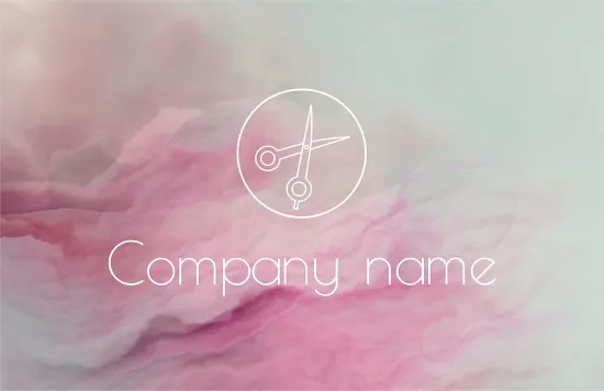 Hairdresser's business card template