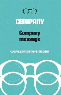 Oculist's business card template 