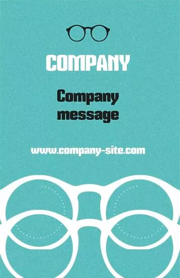 Oculist's business card template 