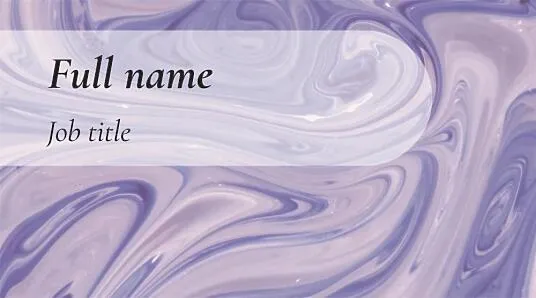 Abstract business card template of a manicure master