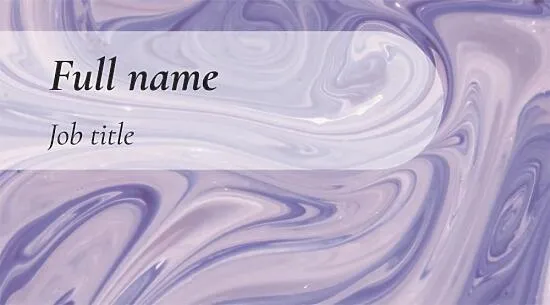 Abstract business card template of a manicure master