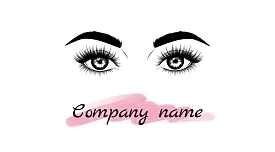 The business card template of the eyebrow master