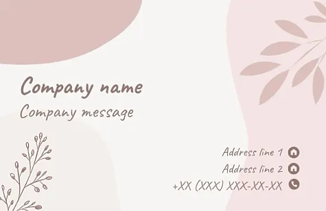 Gardener's business card template