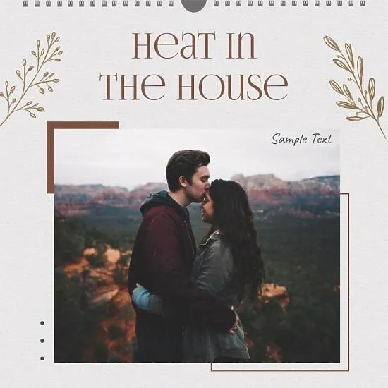 Lovers calendar Template