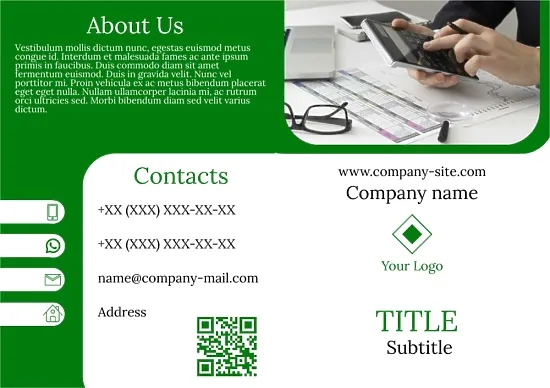 Consulting company booklet template