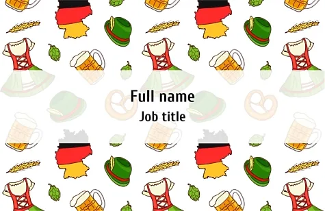 German Language Tutor Business Card template