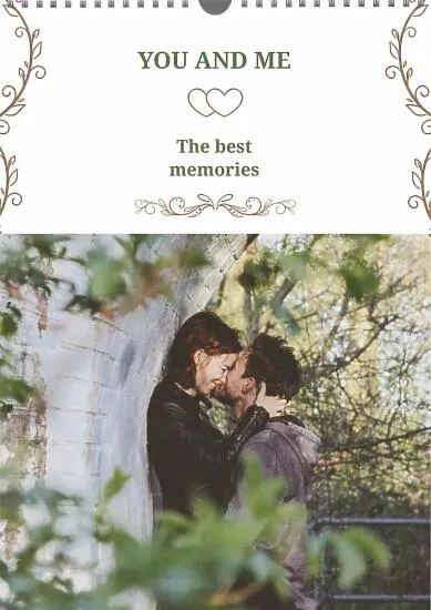 Calendar template for lovers