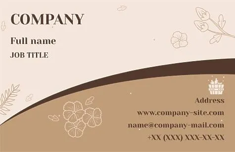 Spa business card template