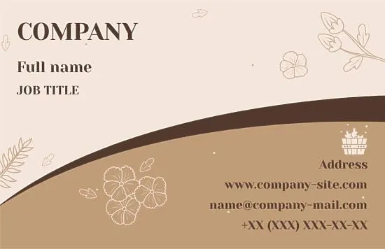 Spa business card template