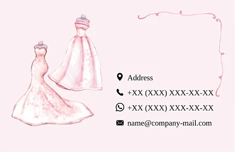 Wedding Salon business card template