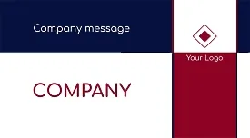 Template for a simple stylish business card