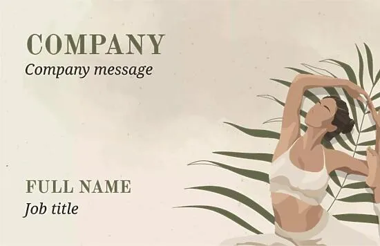 Yoga Studio Business Card Template