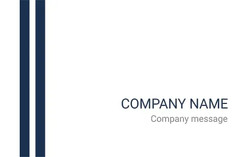 Template of a strict concise business card