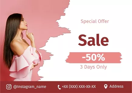 Clothing Store Flyer template