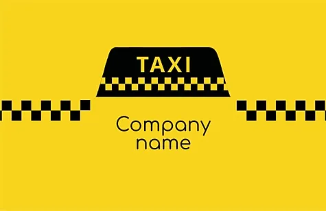 Taxi business card template
