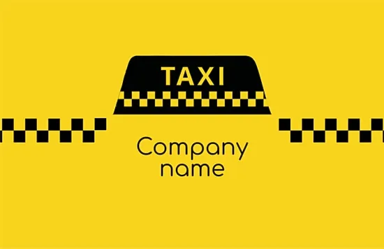 Taxi business card template